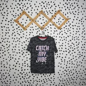 Garanimals Black Camo Catch My Vibe Boys Graphic Short Sleeve T-Shirt